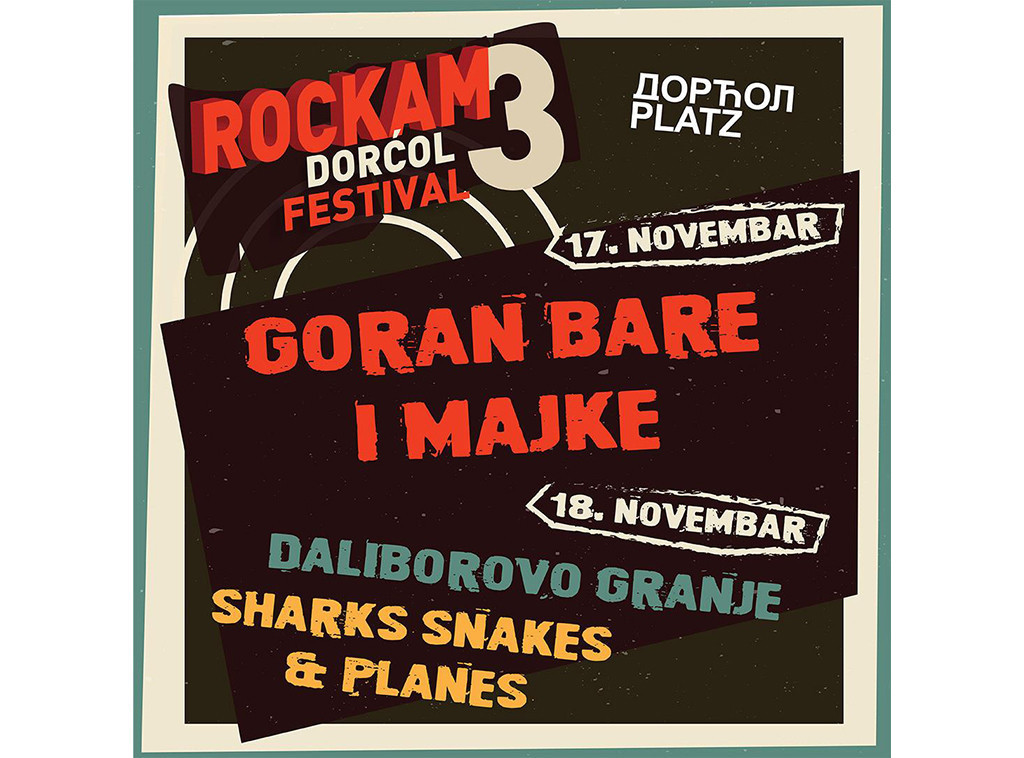 Muzički festival "Rockam Dorćol 3" održaće se 17. i 18. novembra u Dorćol Platzu