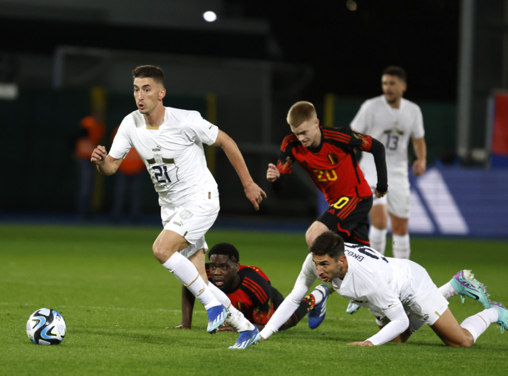 Serbia lose to Belgium in football friendly