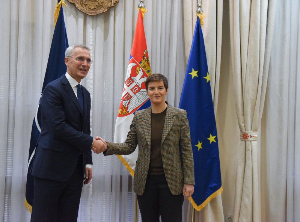 Brnabic meets with Stoltenberg