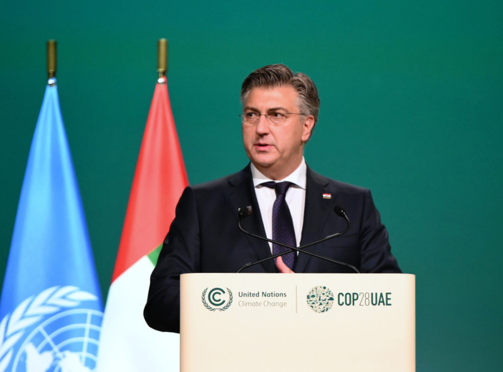 Plenković na COP28 u Dubaiju: Porast globalnog zagrevanja mora se ograničiti na dva stepena