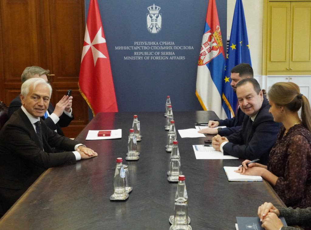 Dacic receives farewell visit from Order of Malta ambassador