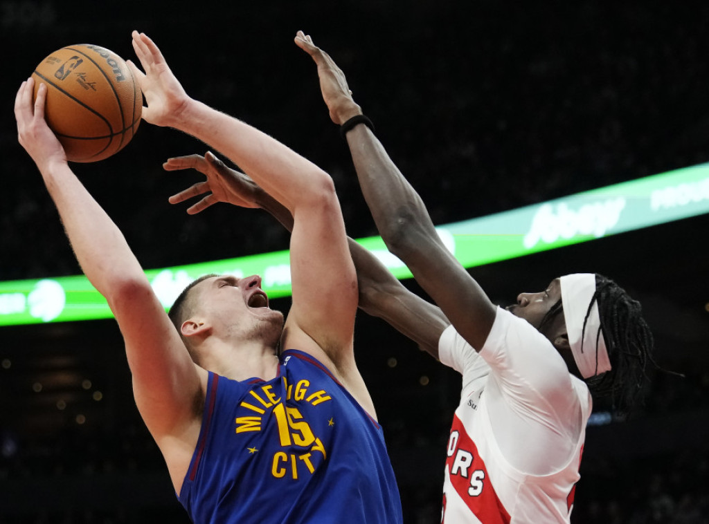 NBA: U pobedi Denvera nad Torontom Jokić ostvario 400. dabl-dabl u karijeri