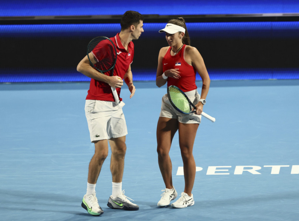 Radanović i Ćaćić poraženi u miks dublu, Srbija izgubila od Australije 3:0 u četvrtfinalu Junajted kupa