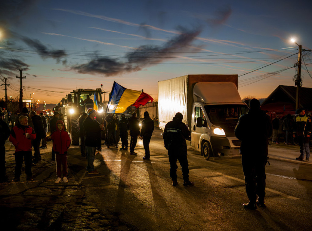 Protest ukrajinskih kamiondžija zaglavljenih u Rumuniji