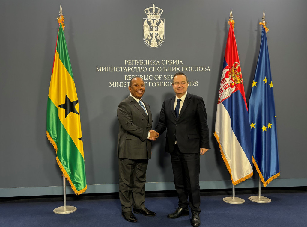 Dacic meets with Sao Tome and Principe PM