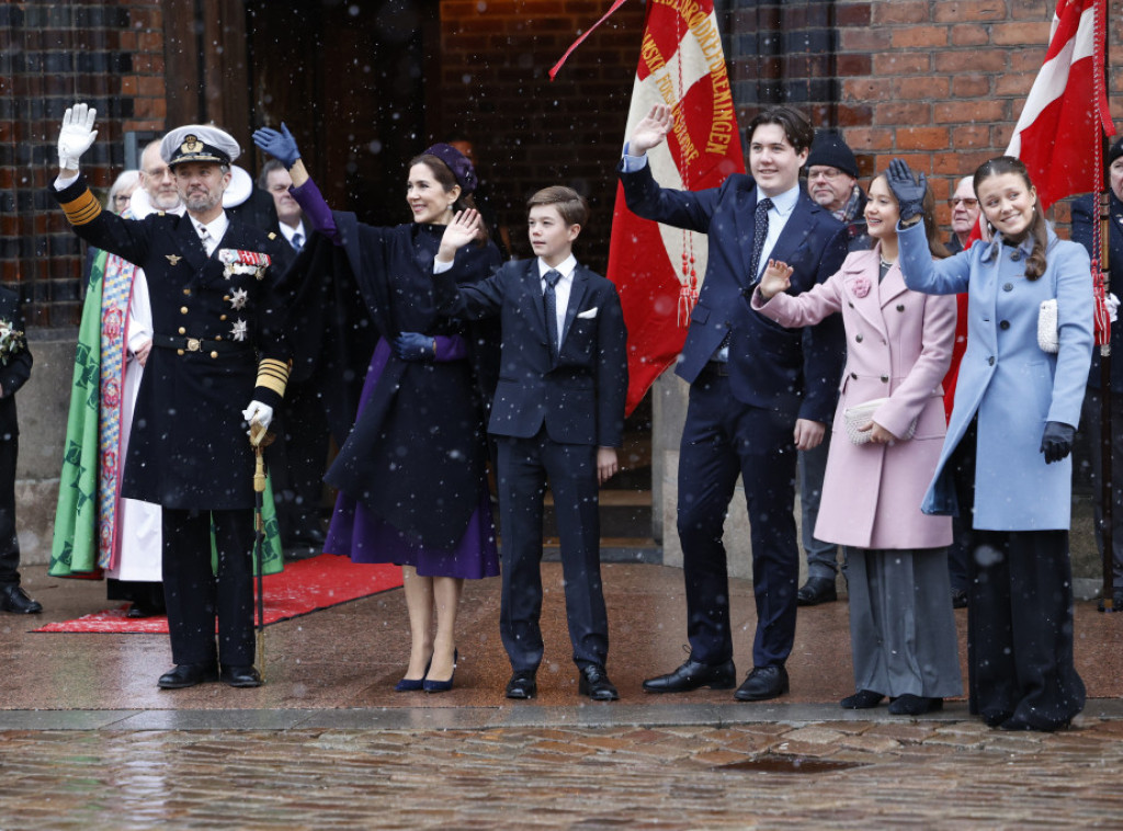 Danski kralj Frederik na slavljeničkoj službi tokom prve posete van prestonice