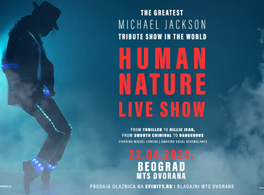 Najbolji svetski tribute show posvećen Majklu Džeksonu 22. aprila u Mts Dvorani