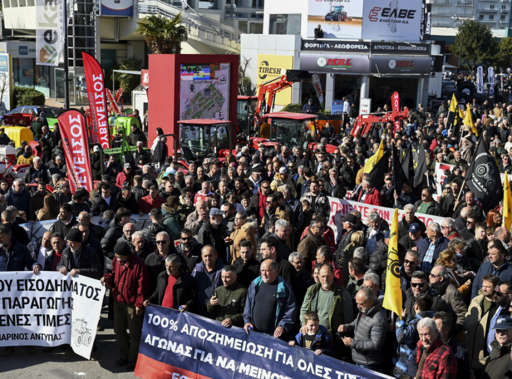 Solun: Održan protest grčkih poljoprivrednika zbog rasta cena proizvodnje