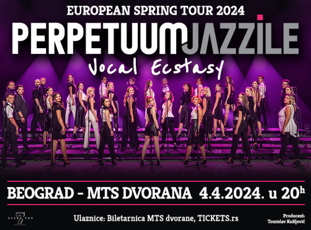 Koncert Perpetuim Jazzile  4. april u MTS dvorani