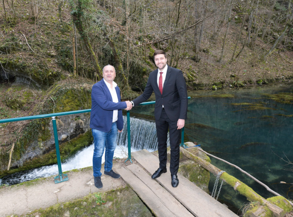 Đerlek u Krupaji povodom završetka radova na sistemu za vodosnabdevanje