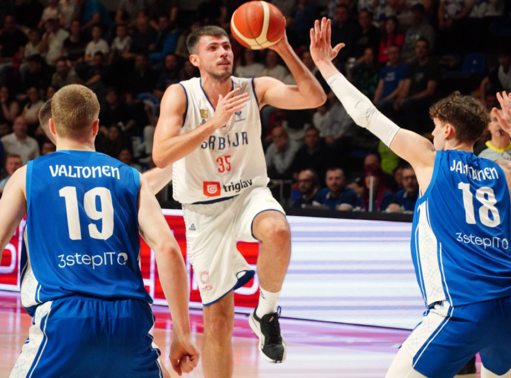 Košarkaši Srbije ubedljivo pobedili Finsku