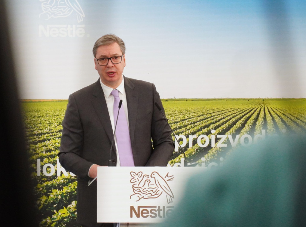 Vucic opens Nestle factory in Surcin