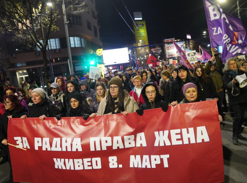 Osmomartovski protestni marš u Beogradu