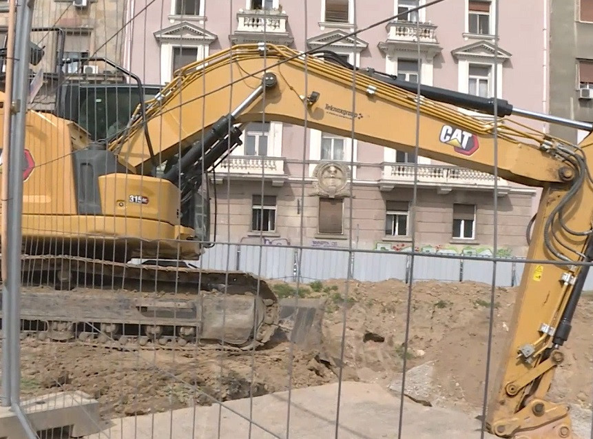 Počela izgradnja podzemne garaže u Vlajkovićevoj ulici u Beogradu