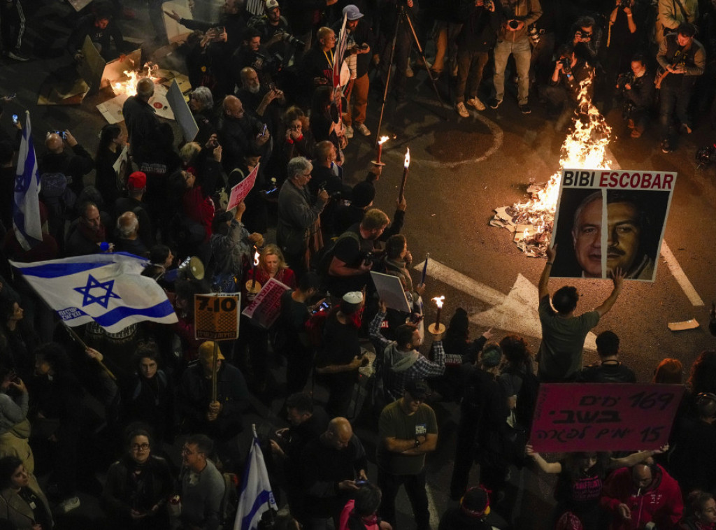 Tel Aviv: Na antivladinim protestima uhapšeno 10 osoba