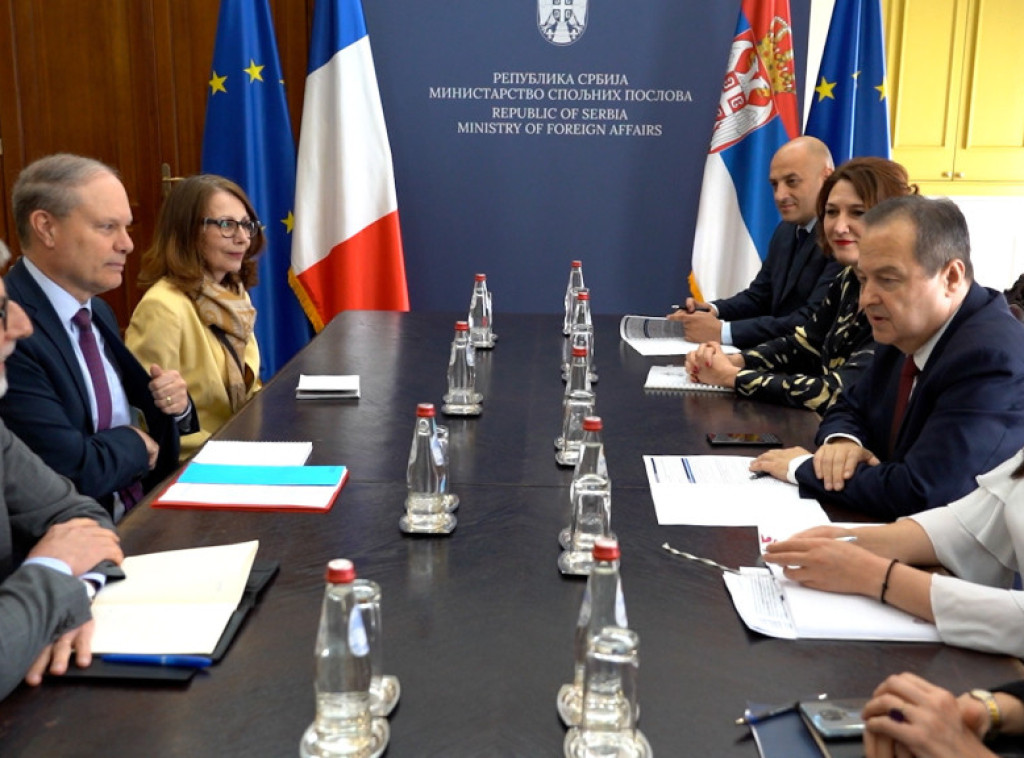 Dacic receives French special Western Balkans envoy