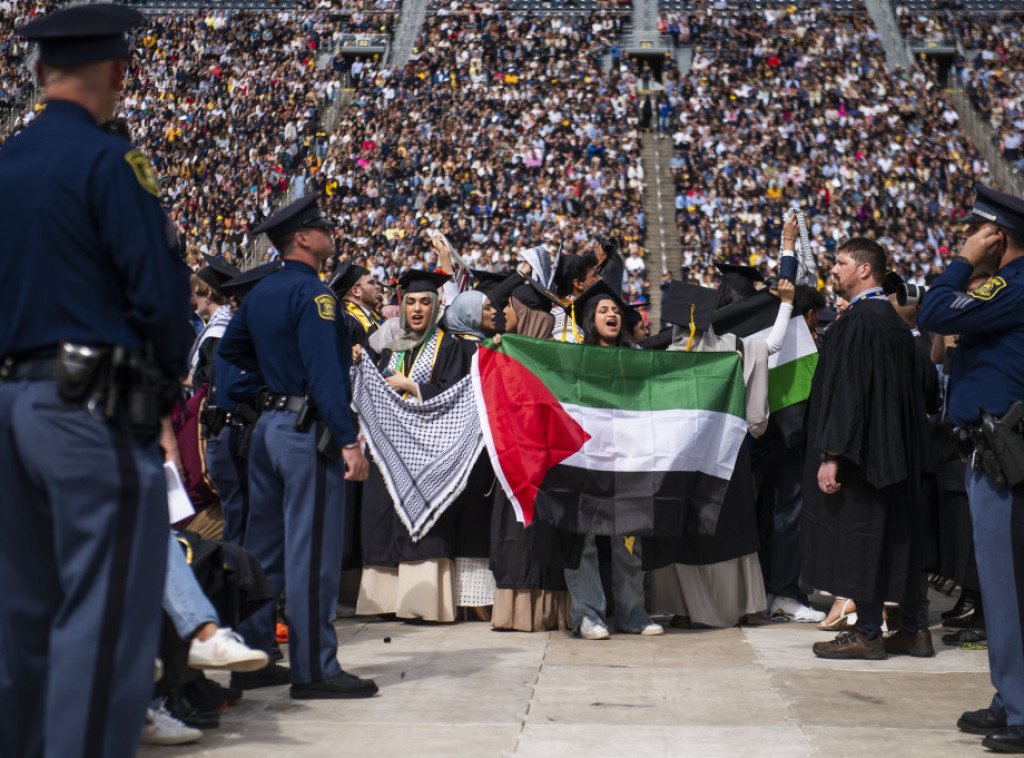 Mičigen: Propalestinski studenti prekinuli ceremoniju dodele diploma