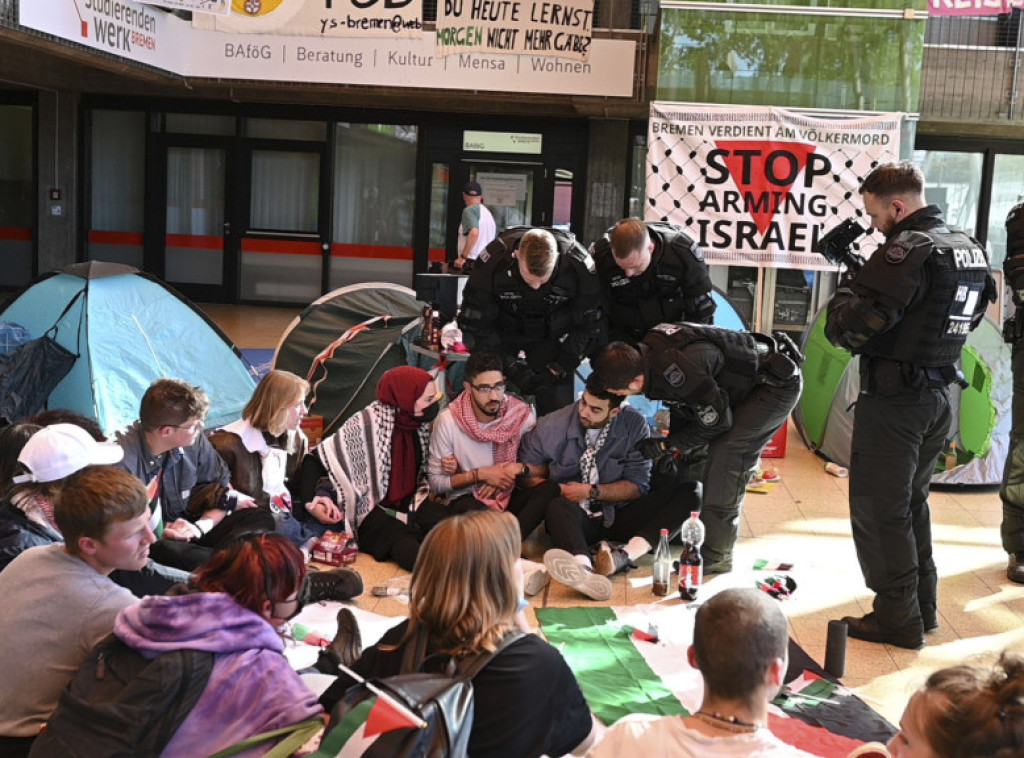 Protest zaposlenih u institucijama EU protiv izraelskih vojnih operacija u Gazi