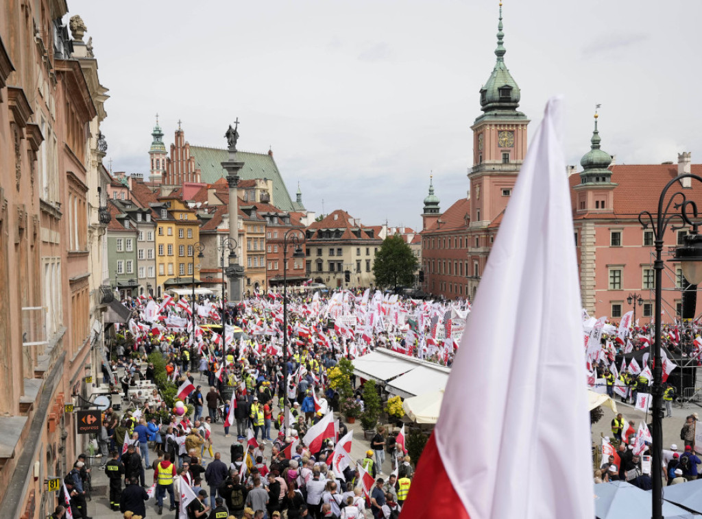 Poljski farmeri protestuju u Varšavi protiv Zelenog dogovora