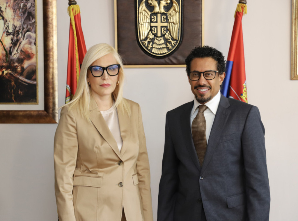 Ministarka Maja Popović sastala se sa ambasadorom UAE Almenhalijem