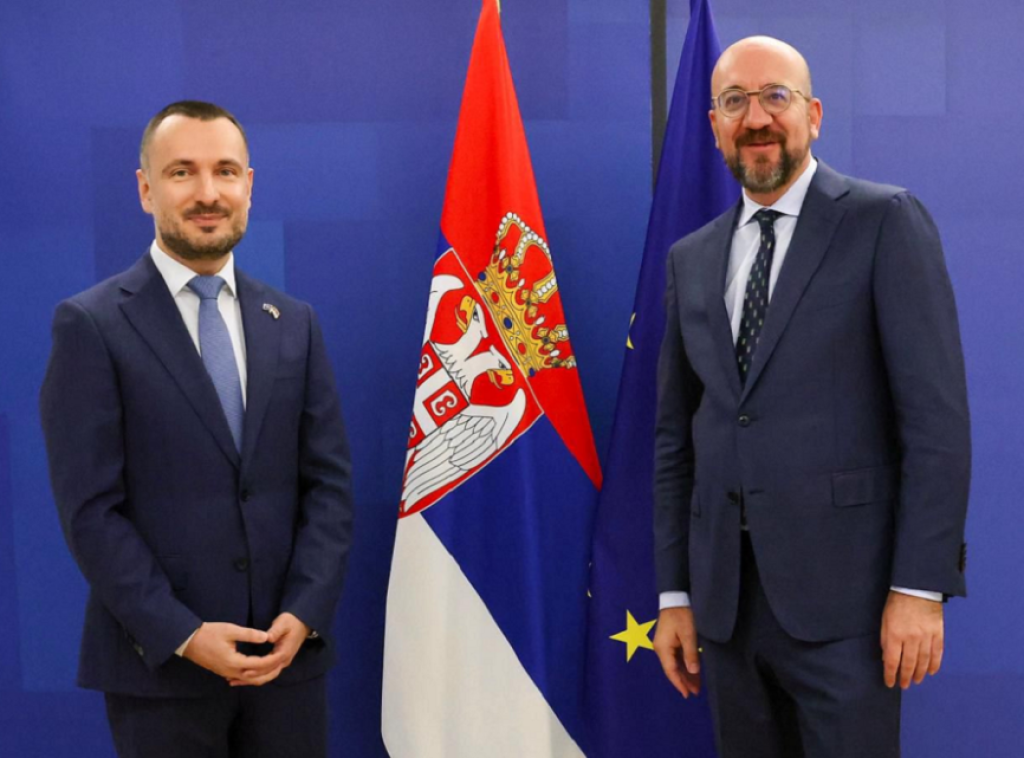 Šarl Mišel primio akreditivna pisma ambasadora Srbije pri EU Danijela Apostolovića