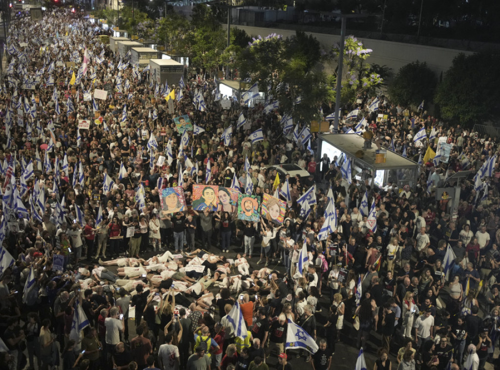 Oko 120.000 izraelskih demonstranata poziva na ostavku Netanijahua i povratak talaca