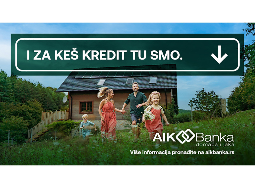 AIK Bank: Keš krediti uz fiksnu kamatnu stopu i fleksibilne rokove otplate