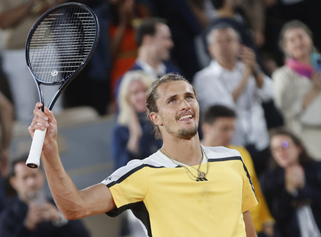 Nemački teniser Aleksandar Zverev u finalu Rolan Garosa