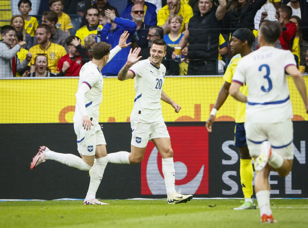 Serbia crush Sweden in Stockholm in last friendly before EURO 2024