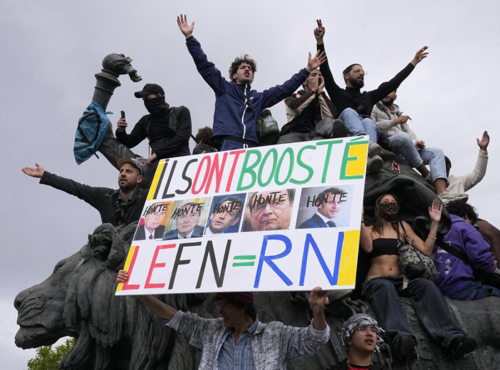 Demonstracija protiv ekstremne desnice održane širom Francuske