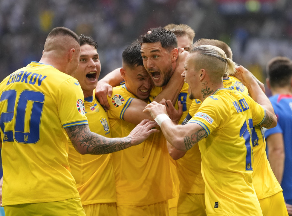 Fudbaleri Ukrajine posle preokreta pobedili Slovačku na Evropskom prvenstvu