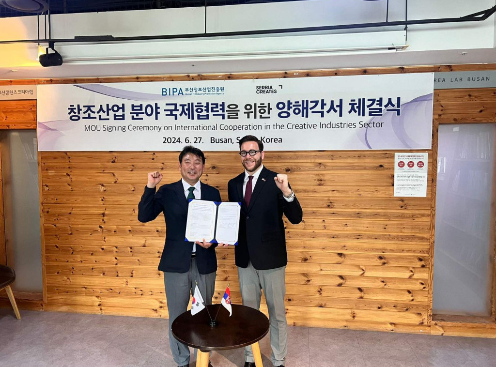 Serbia Creates, South Korea's BIPA sign memorandum on cooperation in creative industries