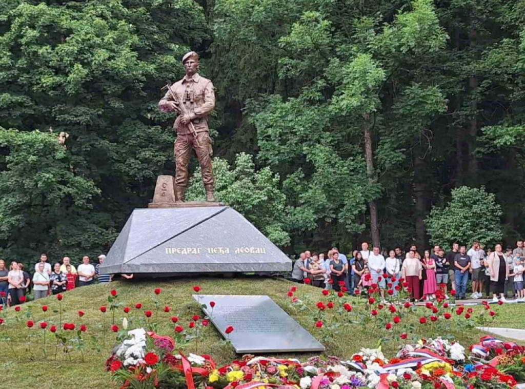 Otkriven spomenik potporučniku Leovcu u Pljevljima