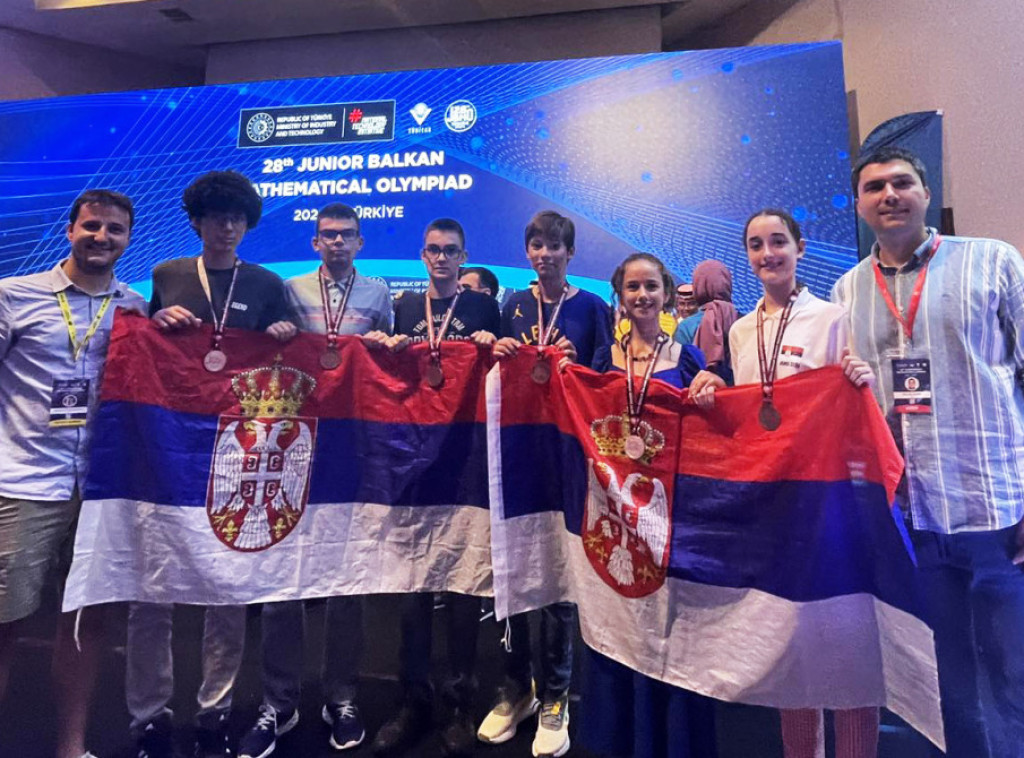 Svi takmičari reprezentacije Srbije osvojili su medalju na matematičkoj olimpijadi