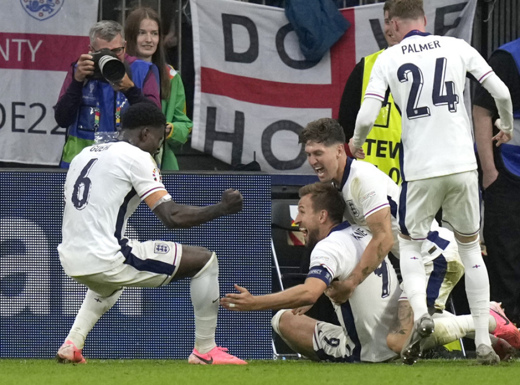 Fudbaleri Engleske eliminisali Slovačku posle produžetaka za četvrtfinale EP