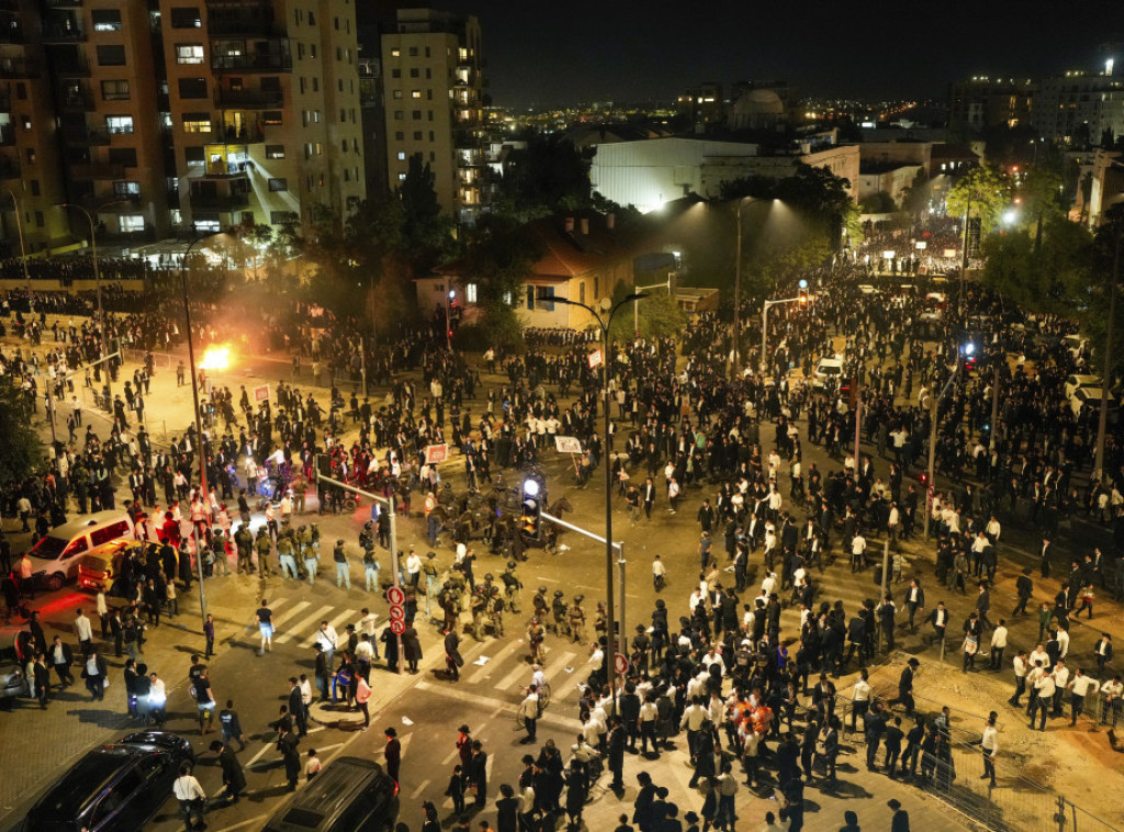 Pet osoba uhapšeno na protestu protiv regrutacije ultraortodoksnih Jevreja