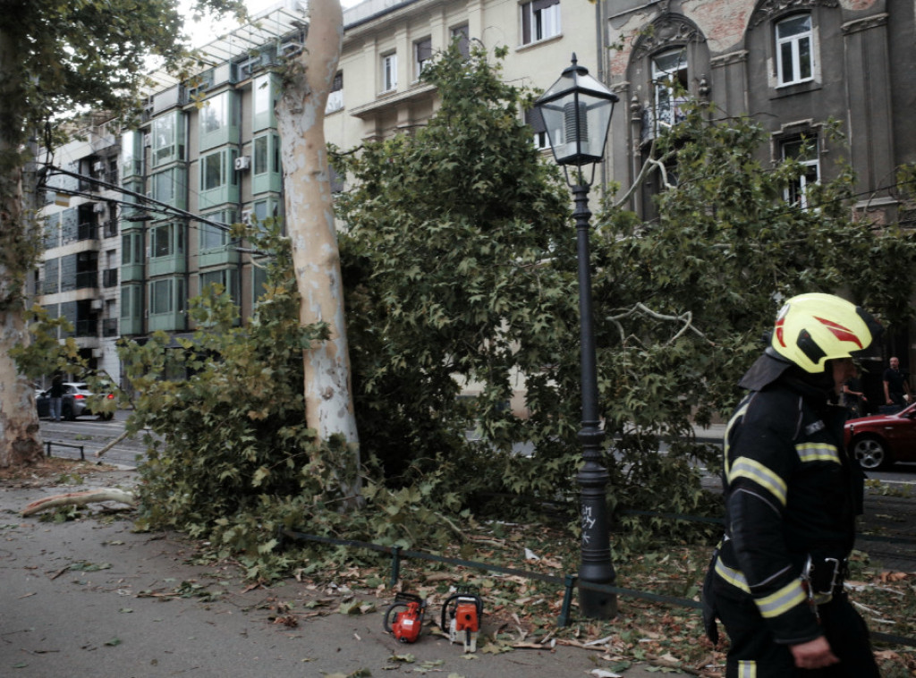 Nevreme pogodilo Hrvatsku, delovi Zagreba bez struje, u Vinkovcima vetar čupao stabla