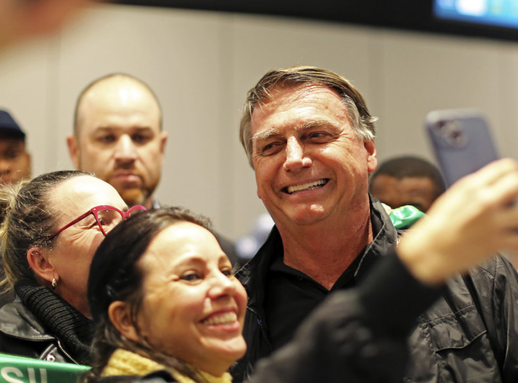 Bivši predsednik Bolsonaro na skupu desnice u Brazilu