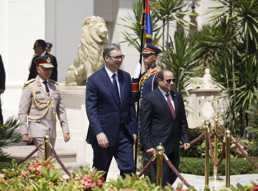 Vučić: Sa Al Sisijem o širenju saradnje, danas ćemo dodatno učvrstiti odnose