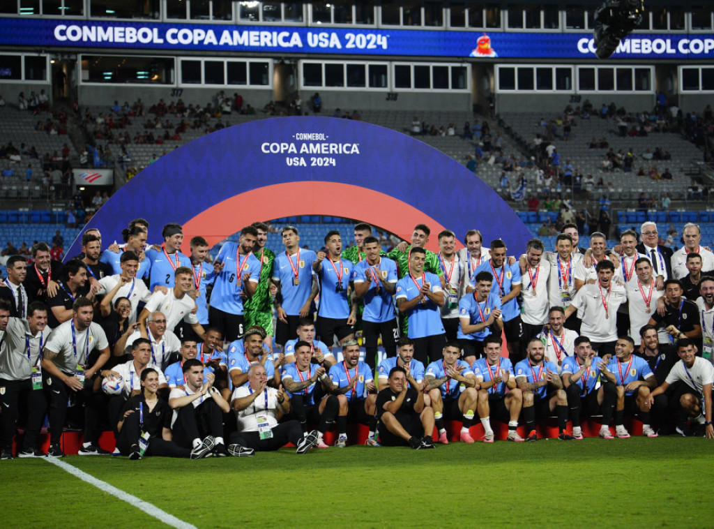 Fudbaleri Urugvaja osvojili treće mesto na Kupu Amerike posle pobede nad Kanadom