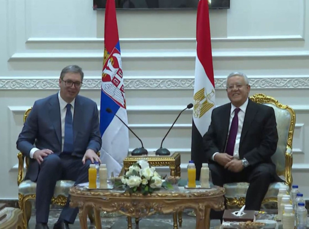 Vučić se sastao s predsednikom Donjeg doma Parlamenta Egipta Gebalijem
