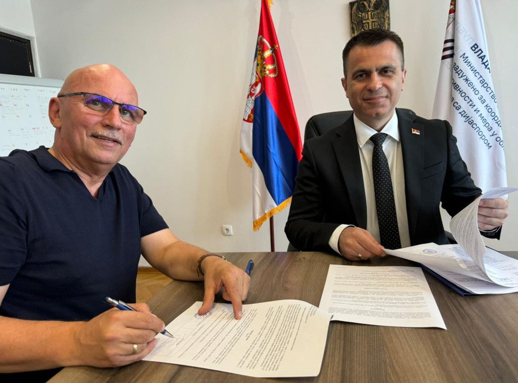 Milićević potpisao ugovore sa predstavnicima srpskih udruženja iz Kanade, Francuske i Rumunije