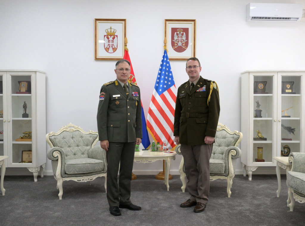 General Mojsilović primio izaslanika odbrane SAD Šeja u oproštajnu posetu