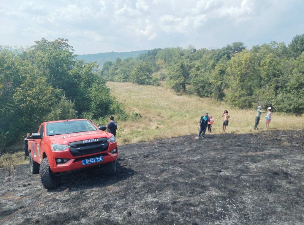 Ugašen veliki požar kod Pirota koji je pretio da zahvati deo sela Crvenče