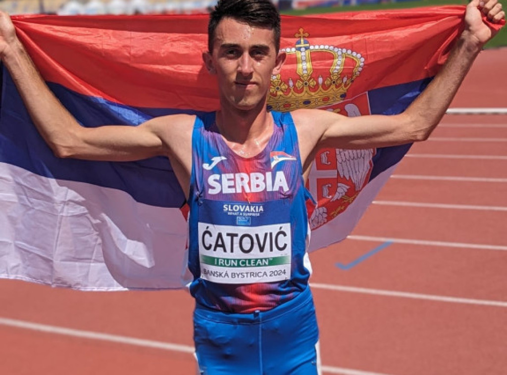 Mladi srpski atletičar Aldin Ćatović juniorski šampion Evrope na 3.000 metara