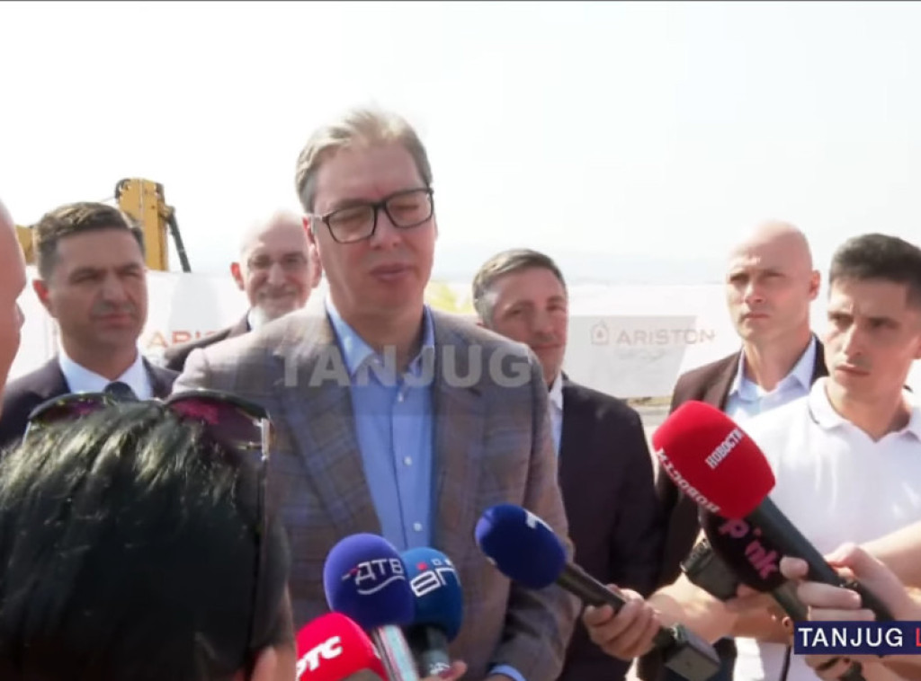 Vučić posetio Niš, prisustvuje polaganju kamena temeljca za novu fabriku "Ariston"