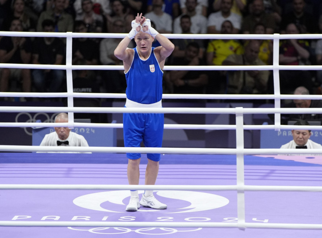 Srpska bokserka Natalija Šadrina u četvrtfinalu Olimpijskih igara