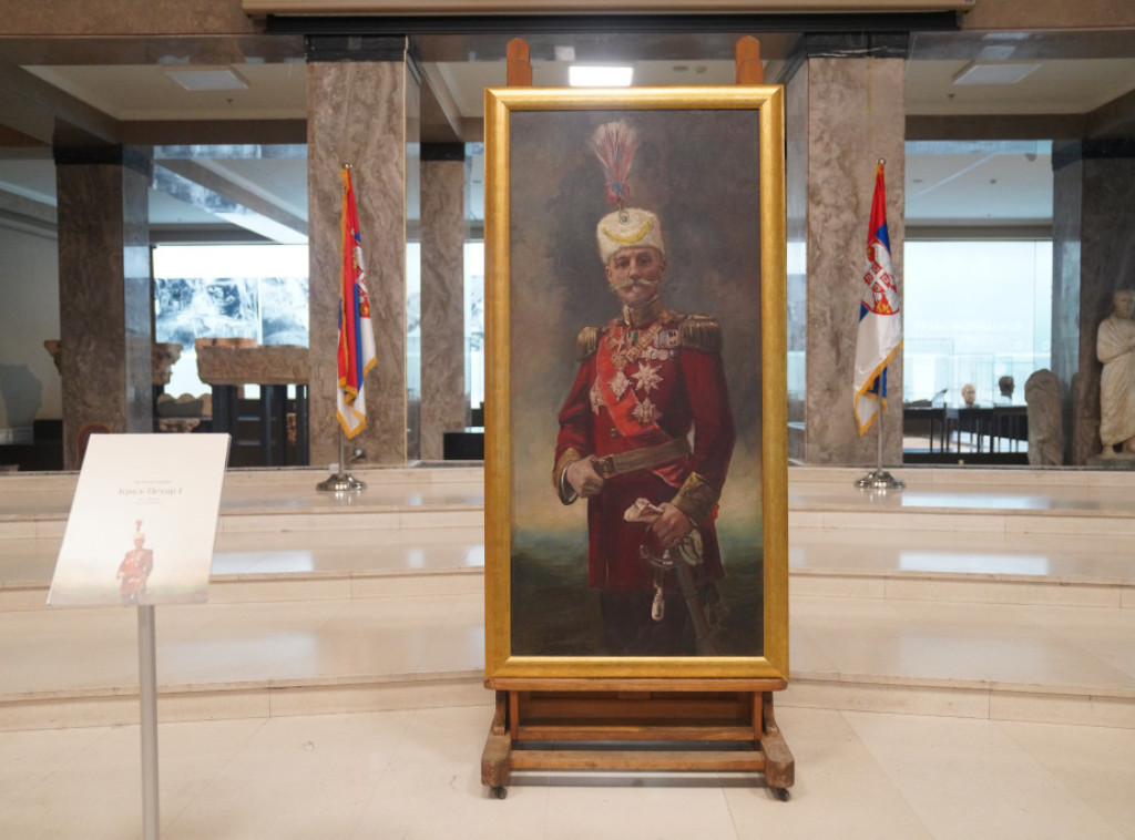 Portret kralja Petra I Karađorđevića izložen u Narodnom muzeju