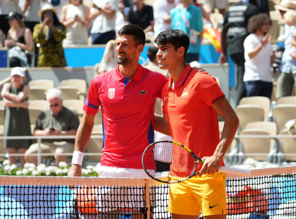 Počelo finale teniskog turnira na OI između Novaka Đokovića i Karlosa Alkaraza