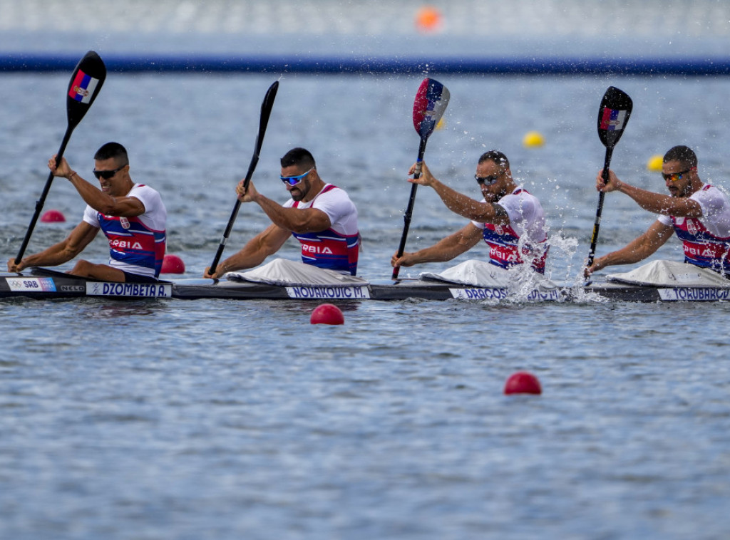 Serbia men’s kayak four team finishes sixth in Olympic final